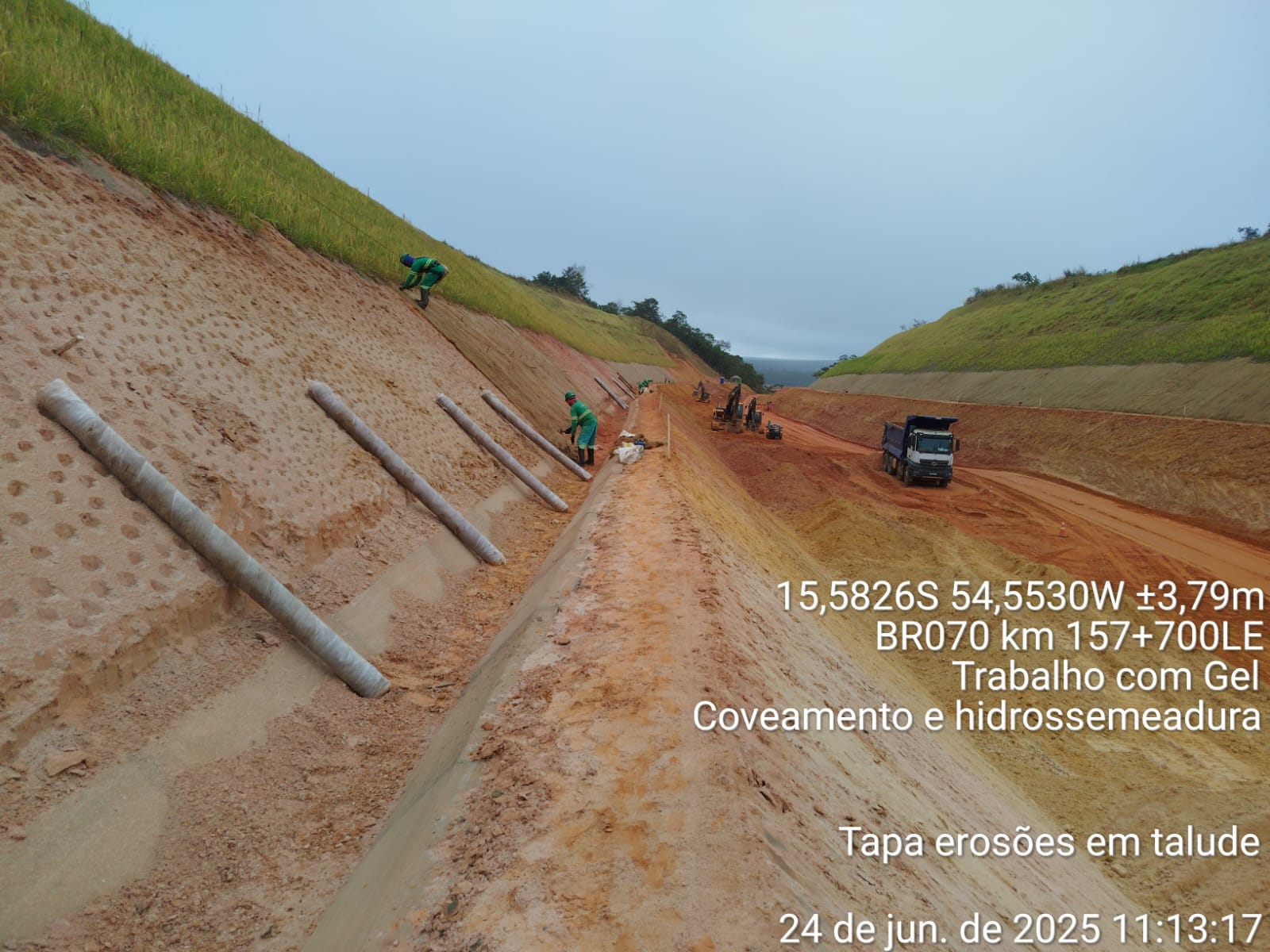 Obra executada pela equipe
